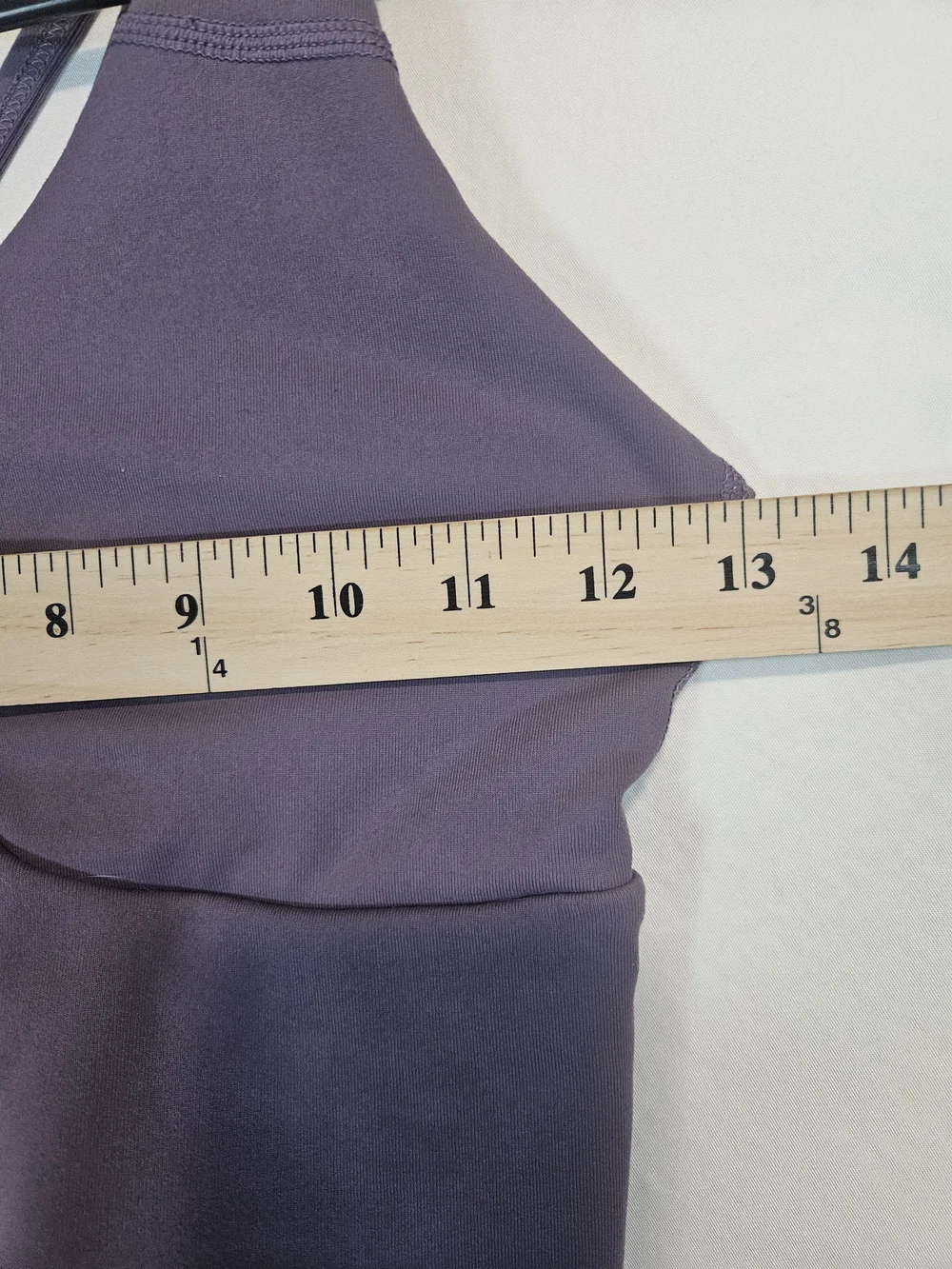 Purple Crisscross Longline Sports Bra